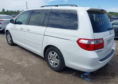 2007 Honda Odyssey Ex-L from USA, damaged, VIN 5FNRL38727B136000